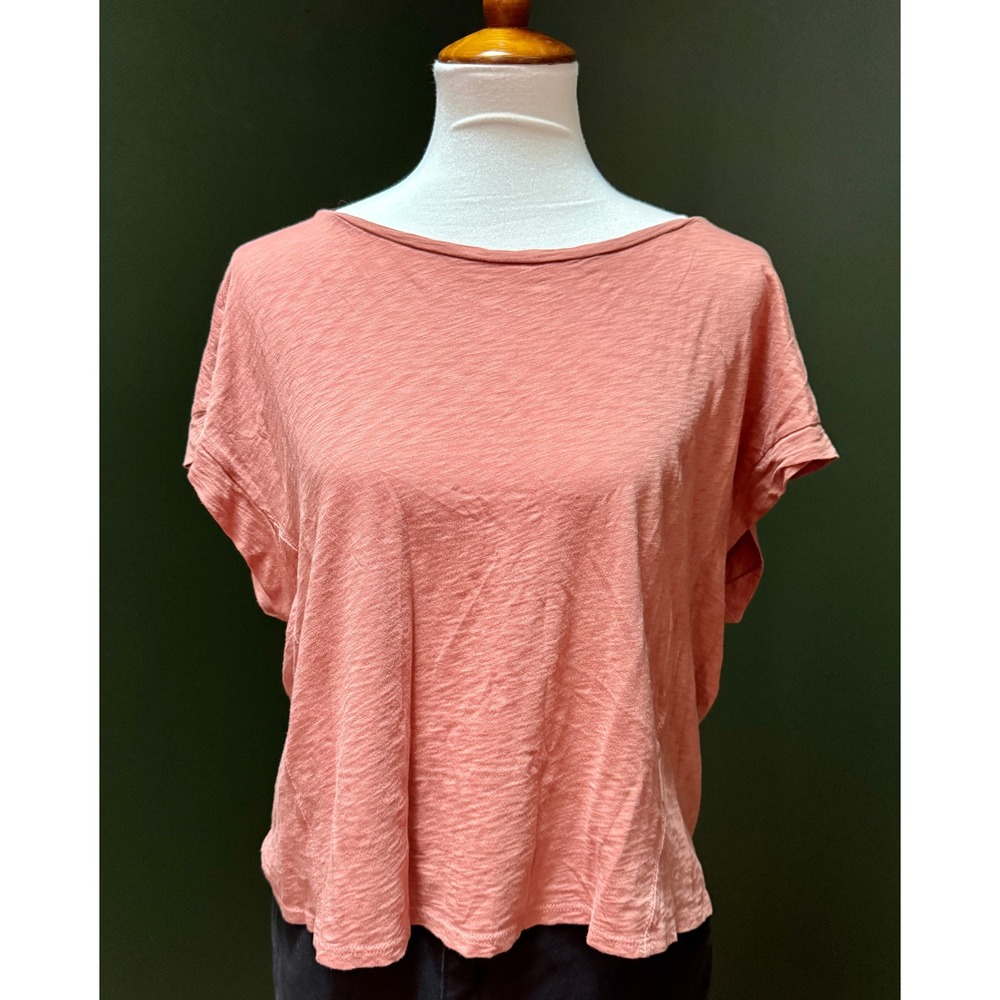 For The Republic Coral Pink Short Sleeve Top Women's Size S